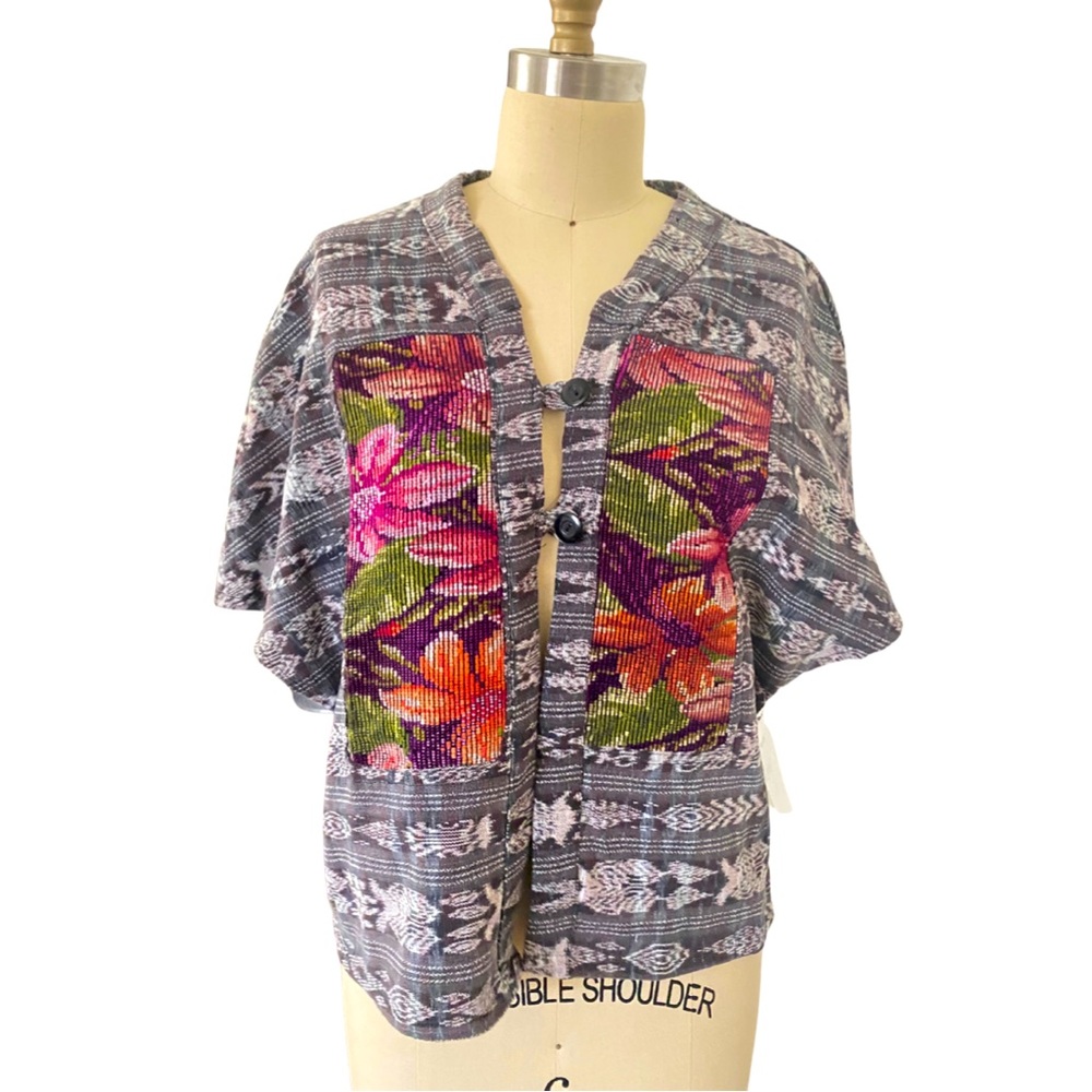 NWT embroidered handmade in Mexico cardigan top